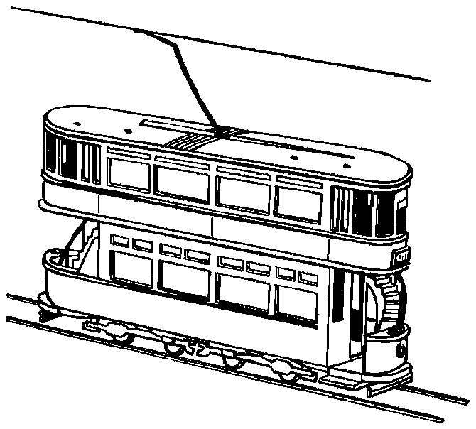 Plansa de colorat cu Tren 15 7